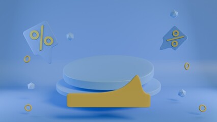Naklejka premium Discount Sale Podium