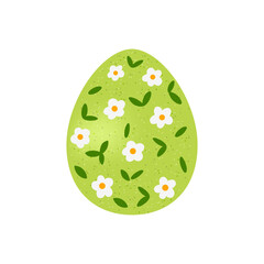 Isolated vector Easter egg illustrations with delicate floral spring designs, perfect for holiday-themed graphics and digital art