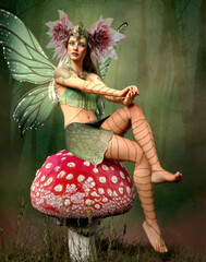 Green Fae of the Woods, 3d computer graphics