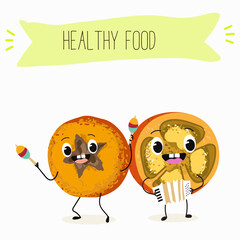  Marang fruit cute funny cheerful characters with different activities.Natural vitamin antioxidant detox food collection. Vector hand drawn illistration.