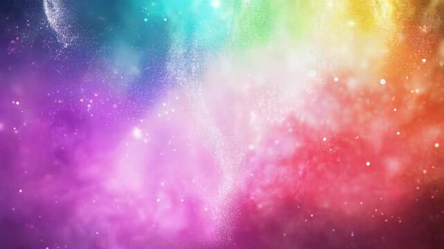 gorgeous unicorn pastel colours glowing background; cheerful, positive holographic texture footage; astonishing rainbow color animation, shine & glow over bright panoramic backdrop