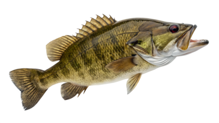 Smallmouth Bass on Transparent Background
