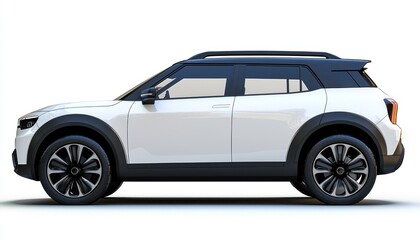 A 3D illustration of a generic compact SUV, rendered on a white background, showcasing its design.