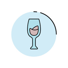 Champagne Glass vector icon