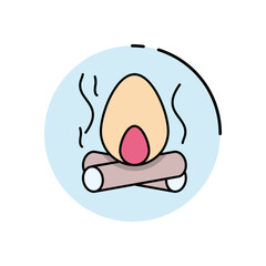 Bonfire Flame vector icon