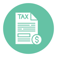 Fototapeta premium Taxes Icon