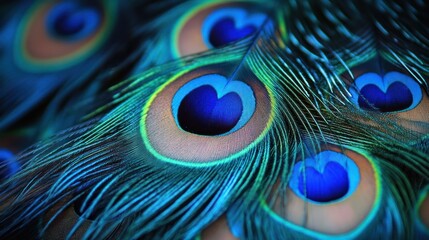 Peacock Feathers: A Symphony of Blues and Greens