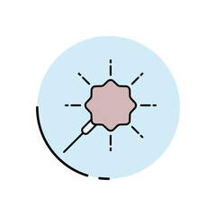 Sparklers Shine vector icon