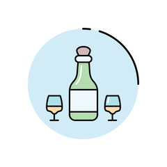 Wine vector icon