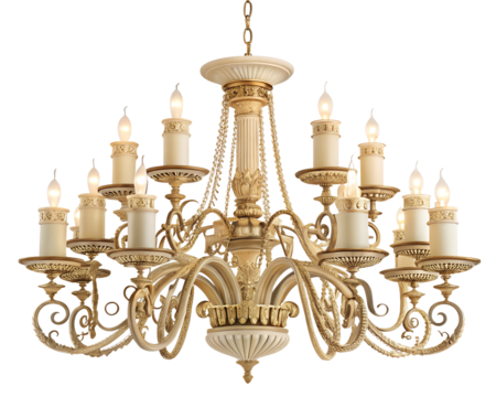 Candle like chandelier for home decor