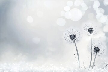 A thoughtful gesture represented through an artistic dandelion image.