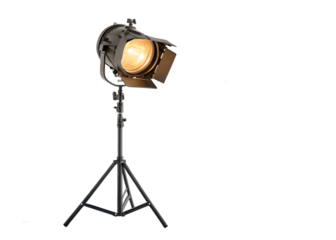 Adjustable brightness studio spotlight