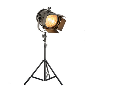 Adjustable brightness studio spotlight