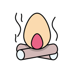 Bonfire Flame vector icon