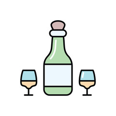 Wine vector icon
