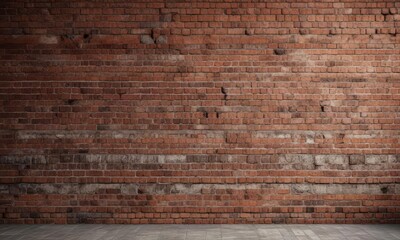 Rustic red brick wall with aged mortar details,  stone,  exterior