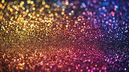 Glitter gold bokeh Colorful Blurred abstract background for birthday, anniversary, wedding, New Year Eve or Christmas.