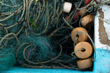 fishing nets and ropes