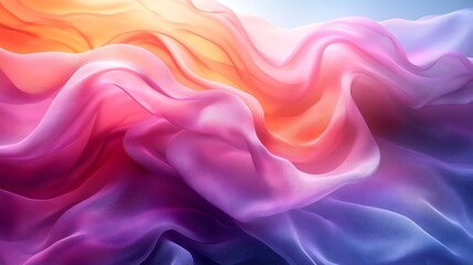 Fototapeta premium Vibrant colorful flowing waves abstract high resolution hd background