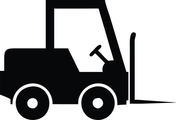 Forklift vector silhouette illustration (29).eps