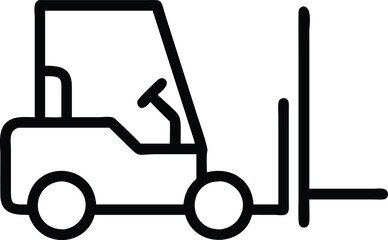 Forklift vector silhouette illustration (30).eps