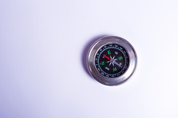 compass on the white background