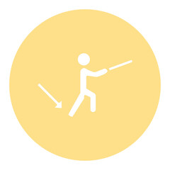 Fencing Footwork Icon