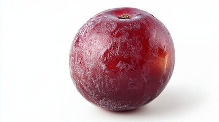 Obraz premium A single date isolated on a pure white background, showcasing its rich texture and color