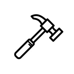 hammer - simple vector icon