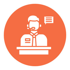 Customer Service Agent Icon