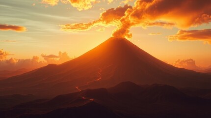 volcano in the sky