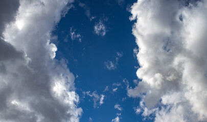 blue sky with clouds
