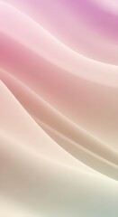 Soft pink and cream gradient fabric background with gentle folds and smooth texture. Abstract elegant design for fashion, beauty, or wedding concepts. Silk-like material.
