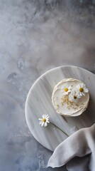 cream colored cake, velvety buttercream,