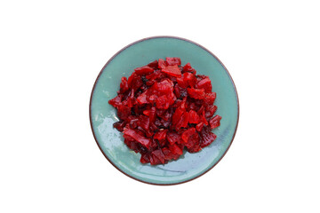 Japanese pickled ​​vegetables or Fukujinzuke,  Japanese food