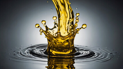 yellow paint splash, liquid cloud