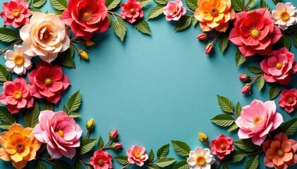 A beautiful, intricately designed artificial flower wall in a traditional style background, floral design, decoration, artificial flowers