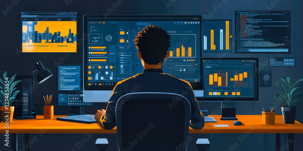 Poster ai-driven productivity tools enhancing virtual collaboration and project management in remote work e