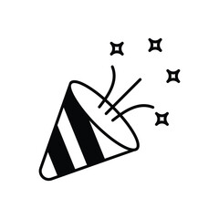 Confetti Pop vector icon