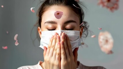 Seasonal allergy case: hay fever response, airborne pollen trigger, tree blossom effect, weed dispersion, immune system reaction, nasal congestion, sneezing episodes, therapeutic approach.