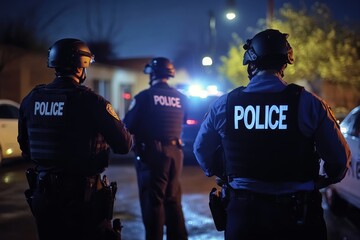 U.S. law enforcement agencies collaborating to conduct immigration raids targeting illegal immigrants in residential areas