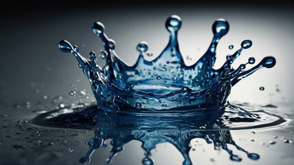 blue paint splash, liquid cloud