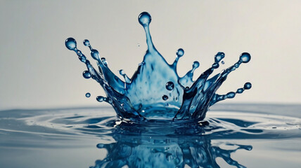 blue paint splash, liquid cloud