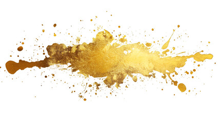 Golden liquid spraying against transparent surface, generating dynamic metallic splash