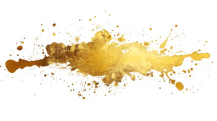 Golden liquid spraying against transparent surface, generating dynamic metallic splash