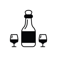 Wine vector icon