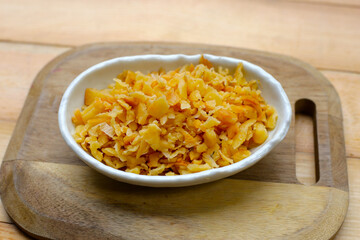 Dries cabbage leaves praserveg vegetables