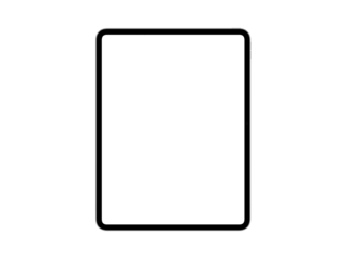 A highly detailed, transparent tablet mockup featuring blank screen in 10k resolution.

