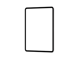 A highly detailed, transparent tablet mockup PNG featuring blank screen in 10k resolution.