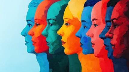 Exploring team dynamics celebrating diversity and inclusion through contemporary art